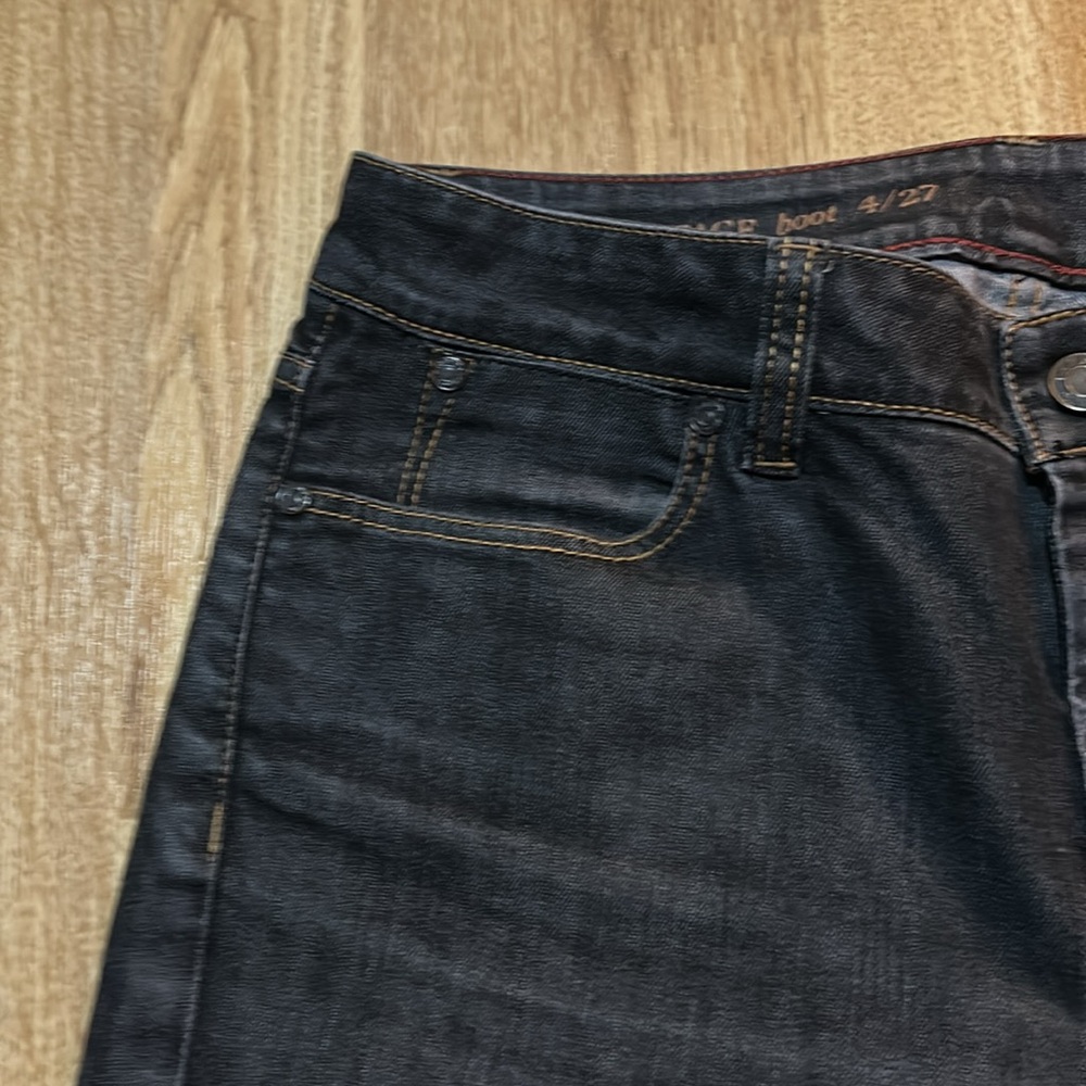 Heritage Women's Dark Gray Bootcut Mid Rise Jeans Size 27/4 - Picture 3 of 10